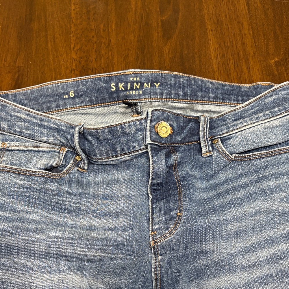 White House Black Market Blue Skinny Jeans
